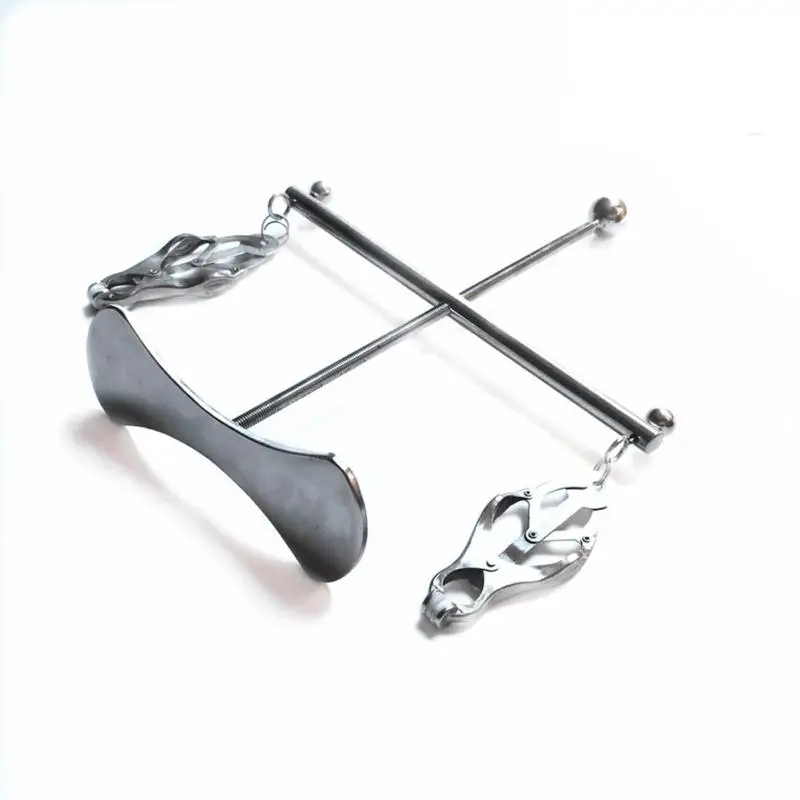 Steel Bdsm Spreader Bar Bondage Breast Nipple