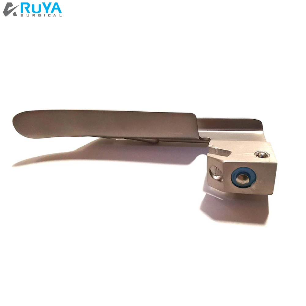LED Light Stainless Steel Miller Laryngoscope Blades Set Peep Incubation Anesthesia Conventional Size Basis Surgical Instruments