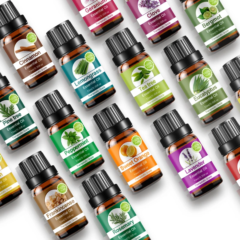 In stock Pure Oil Gift Set Lavender Peppermint Eucaluptus Tea tree Aromatherapy Oil