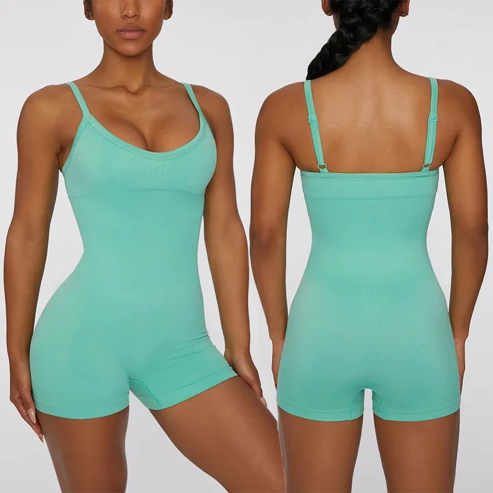 Body Suits Women One Piece Backless Bodysuit Jumpsuit With Halter Neck For Women Sublimation Play Suit & Jump Body Suit Women