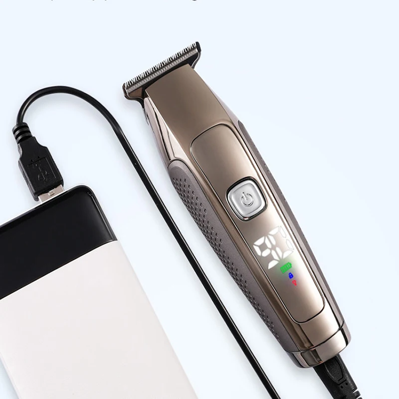 New Arrival Electric Salon Hair Clippers Battery Powered Professional Hair Clipper for Men or Baby Hair Cutting Titanium Alloy
