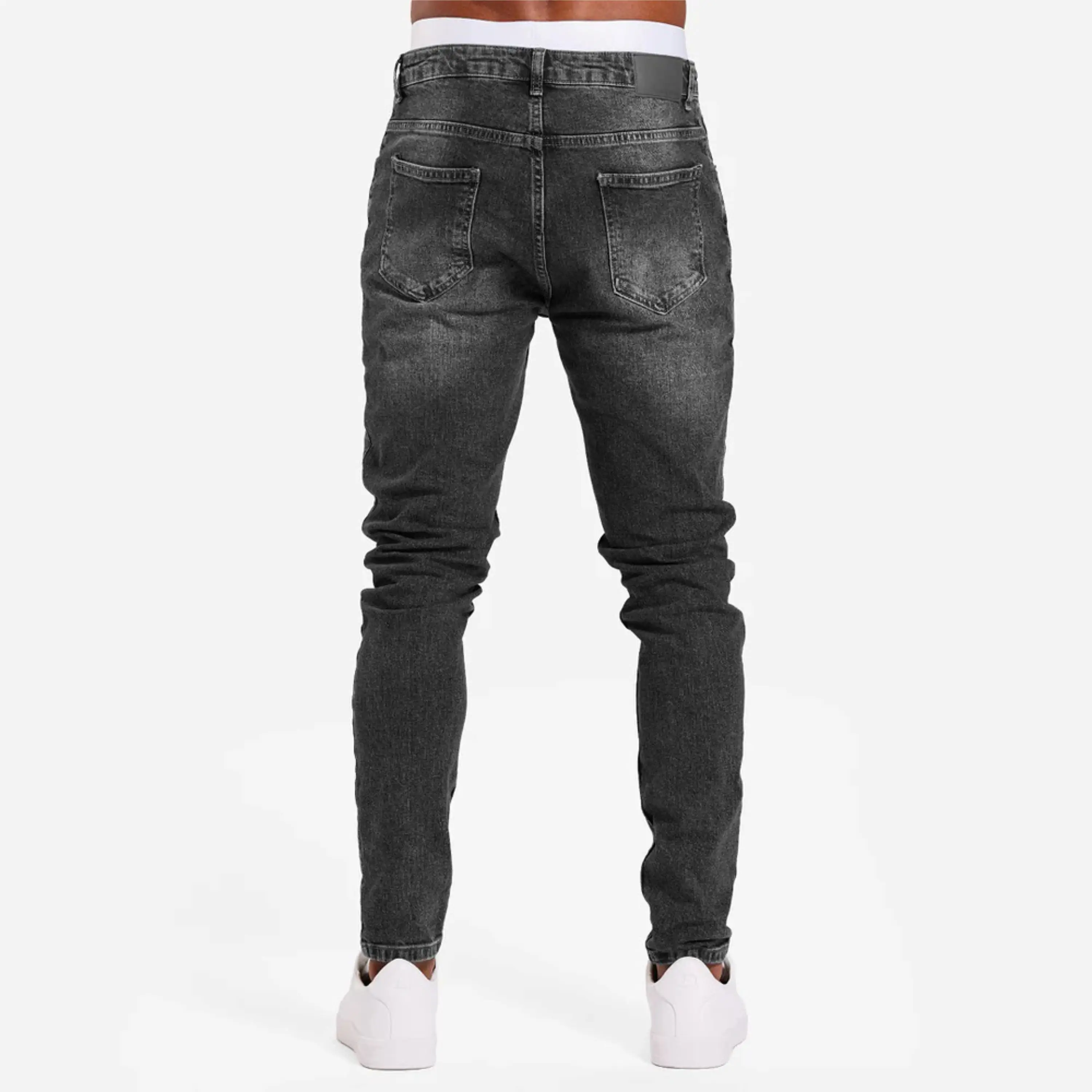Стильные мужские джинсы Slim Fit с классическим дизайном и прочной тканью для повседневной носки