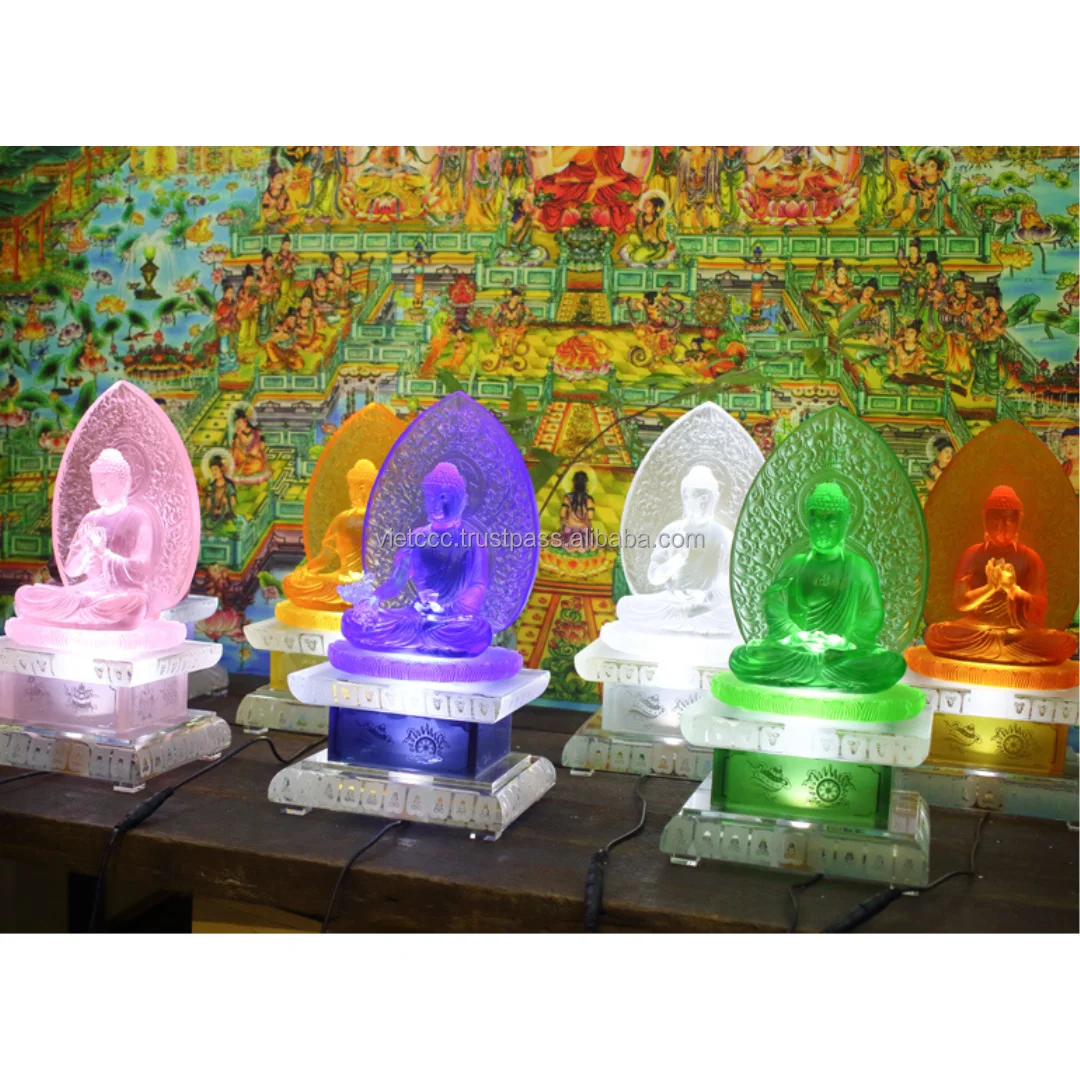 Medicine Buddha Statue High Quality Custom Color , Size, Design Resin Handmade Vietnam Home Feng Shui Religious Decoration Color