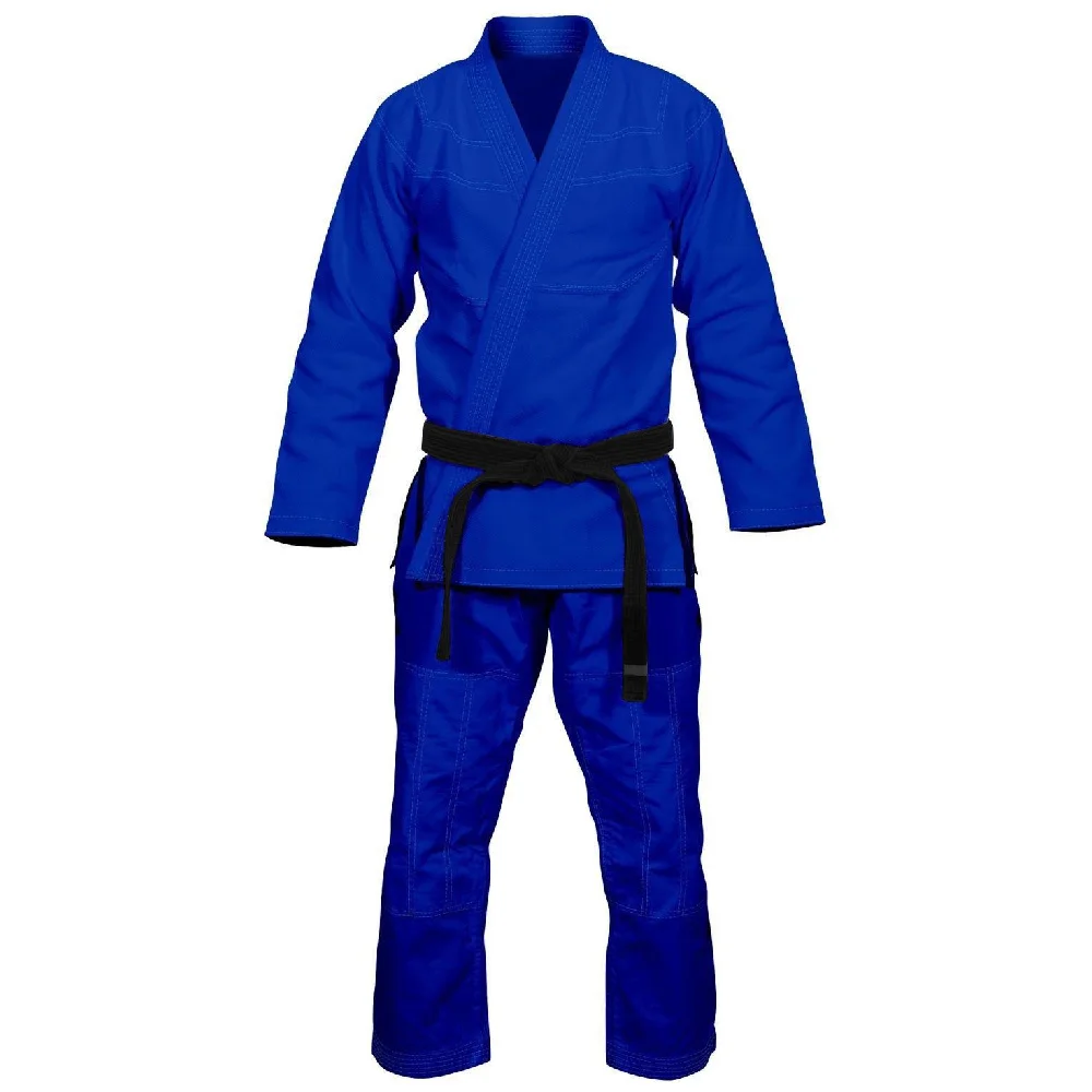 Factory Price Custom Logo Martial Arts Judo BJJ Gi Kimono Jiu Jitsu Suit Martial Arts Wear Blue Color BJJ GIS