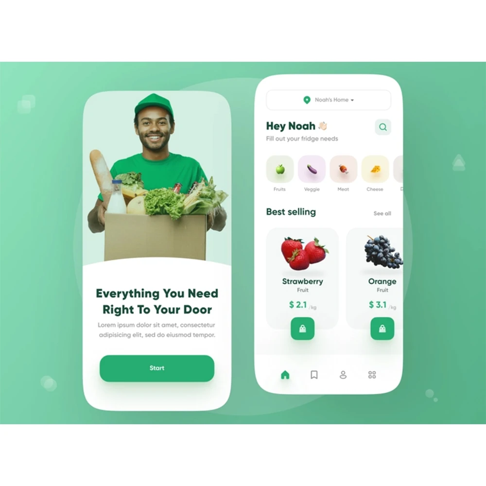 Best ecommerce grocery app b2b grocery app for android phone and ihpone design and development company in india