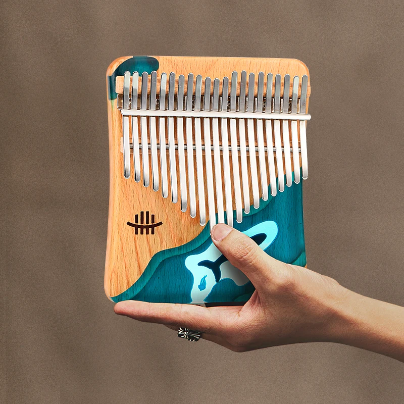 Hluru Kalimba 21 Keys Thumb Piano Finger Thumb Piano for Kids and Adults