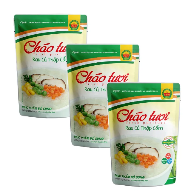 Mixed Vegetables Fresh Porridge baby porridge Best supplier No preservatives ready to eat packing in bag from Vietnam
