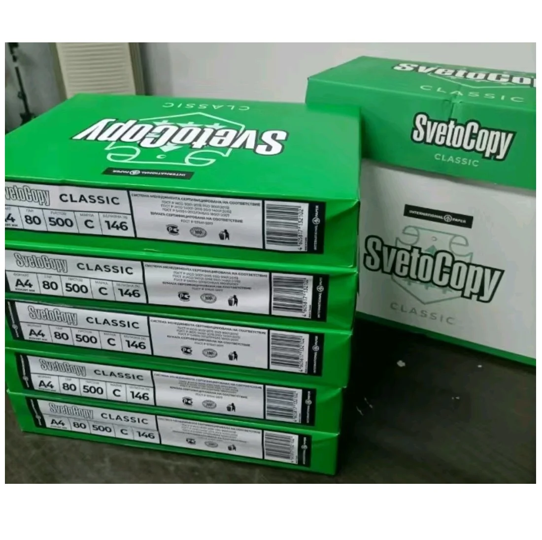 Factory Price Svetocopy A4 Paper 80 GSM / 70GSM