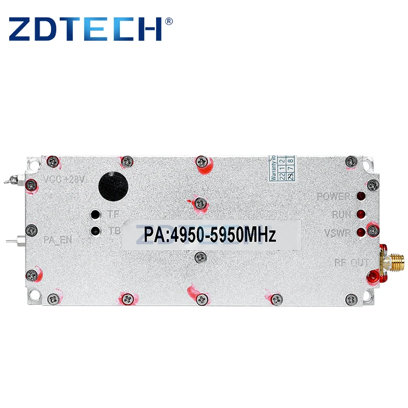 high power 12v dc 4950-5950MHz power amplifier kit 10 watts professional power VCO rf signal generator integrated module