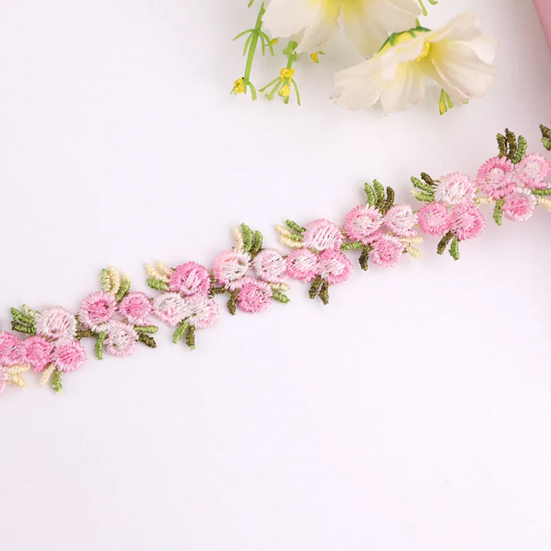 Decorative Lace High-grade 2cm Polyester Color Water-soluble Barcode Embroidery Lace