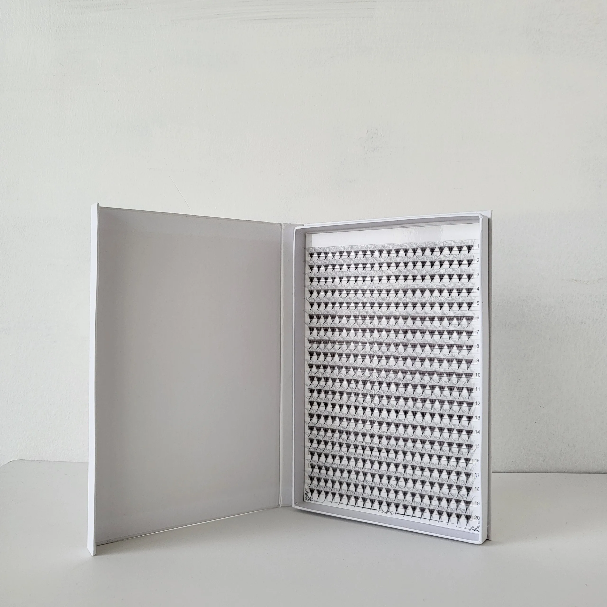 Предварительные объемные вентиляторы оптом матовые черные 3D - 20D CC Curl XL готовые с длинным стержнем сверхскоростные