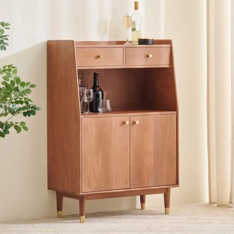 Elegant 2-Door Bar Cabinet with Spacious Storage and Durable MDF Construction for your living room
