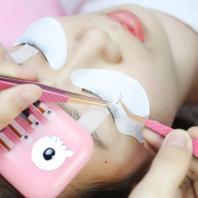 Wholesale custom logo Eyelash Tweezers Fast Delivery High Quality Curved Straight Eyelash Extension Tweezers