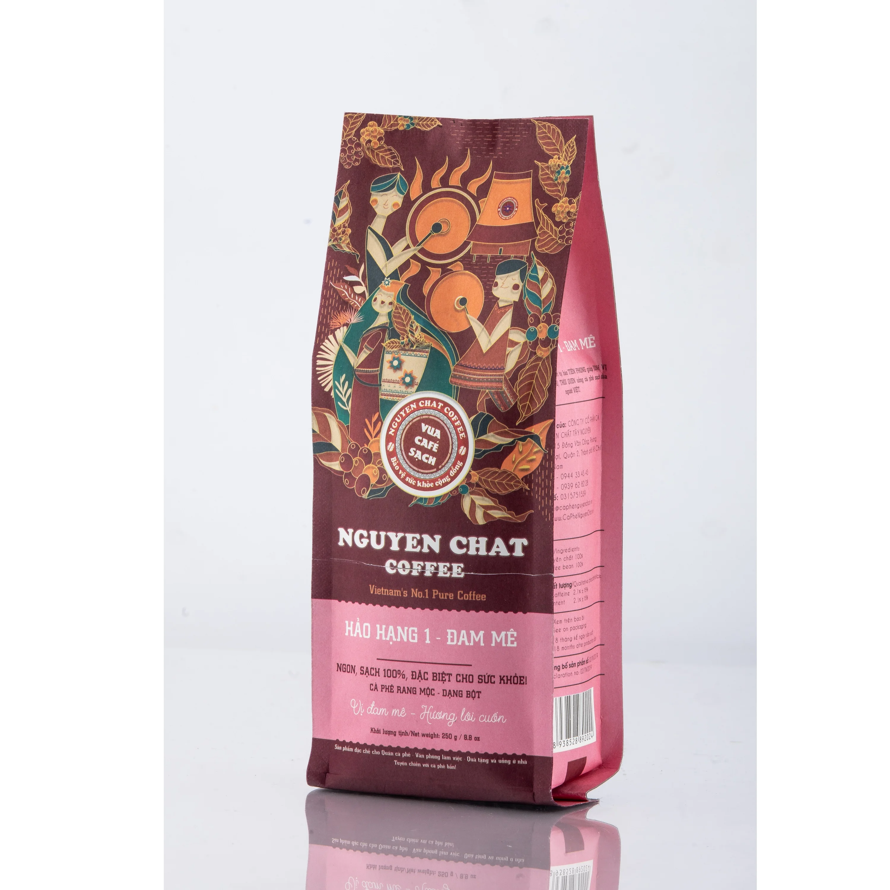 Normal Feature Roasted coffee bean 100% Puce ground vietnamese coffee 0.25kg Weight High Quality Vietnam coffee price