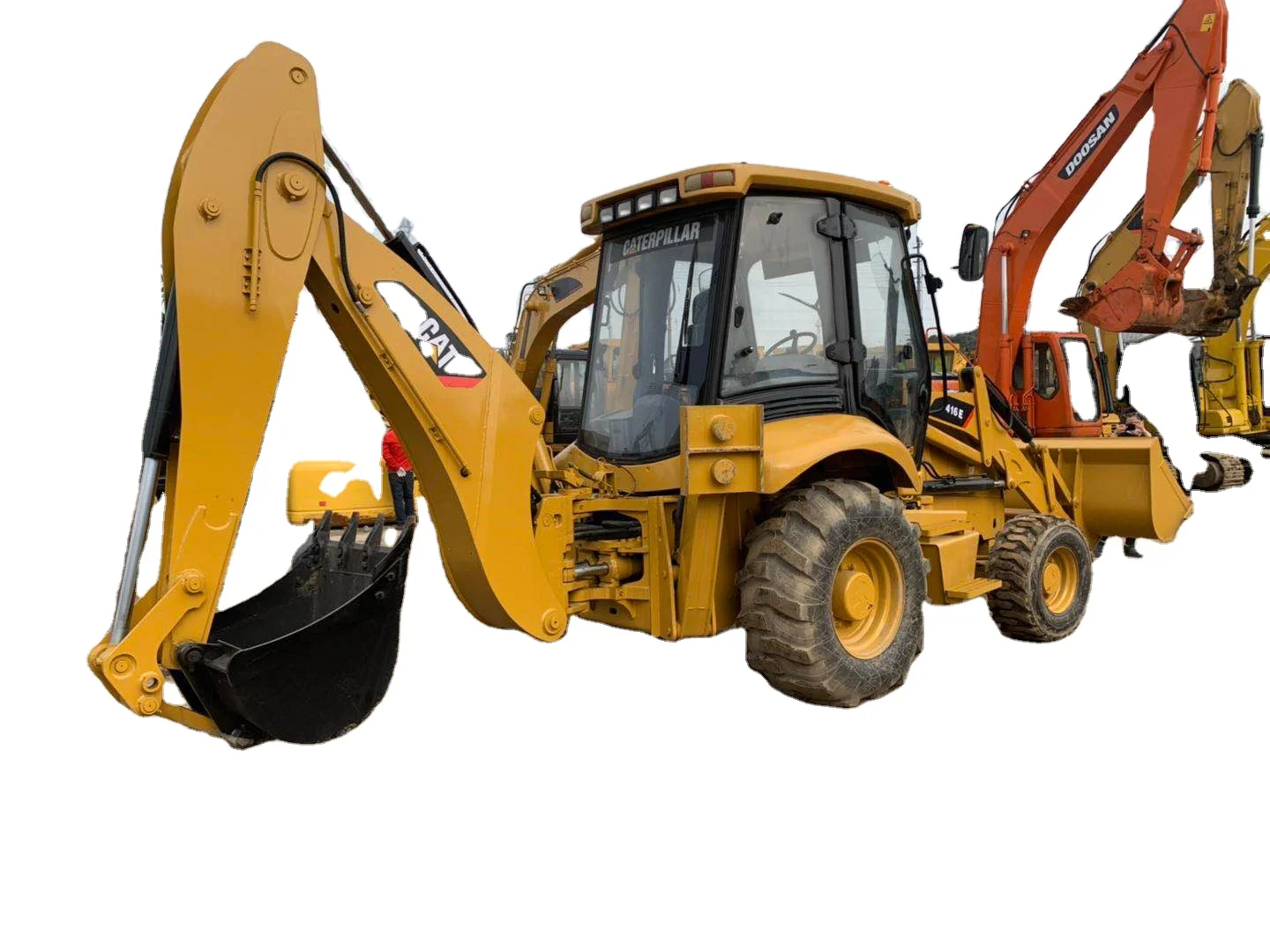 CAT 416E for sale, Caterpillar used backhoe loader in China 416 420 excavator multiple units for big construction companies