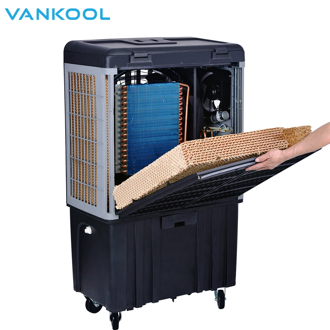 First world patented compressor evaporative water air conditioner air cooler electr air conditioner portable evaporative cooler
