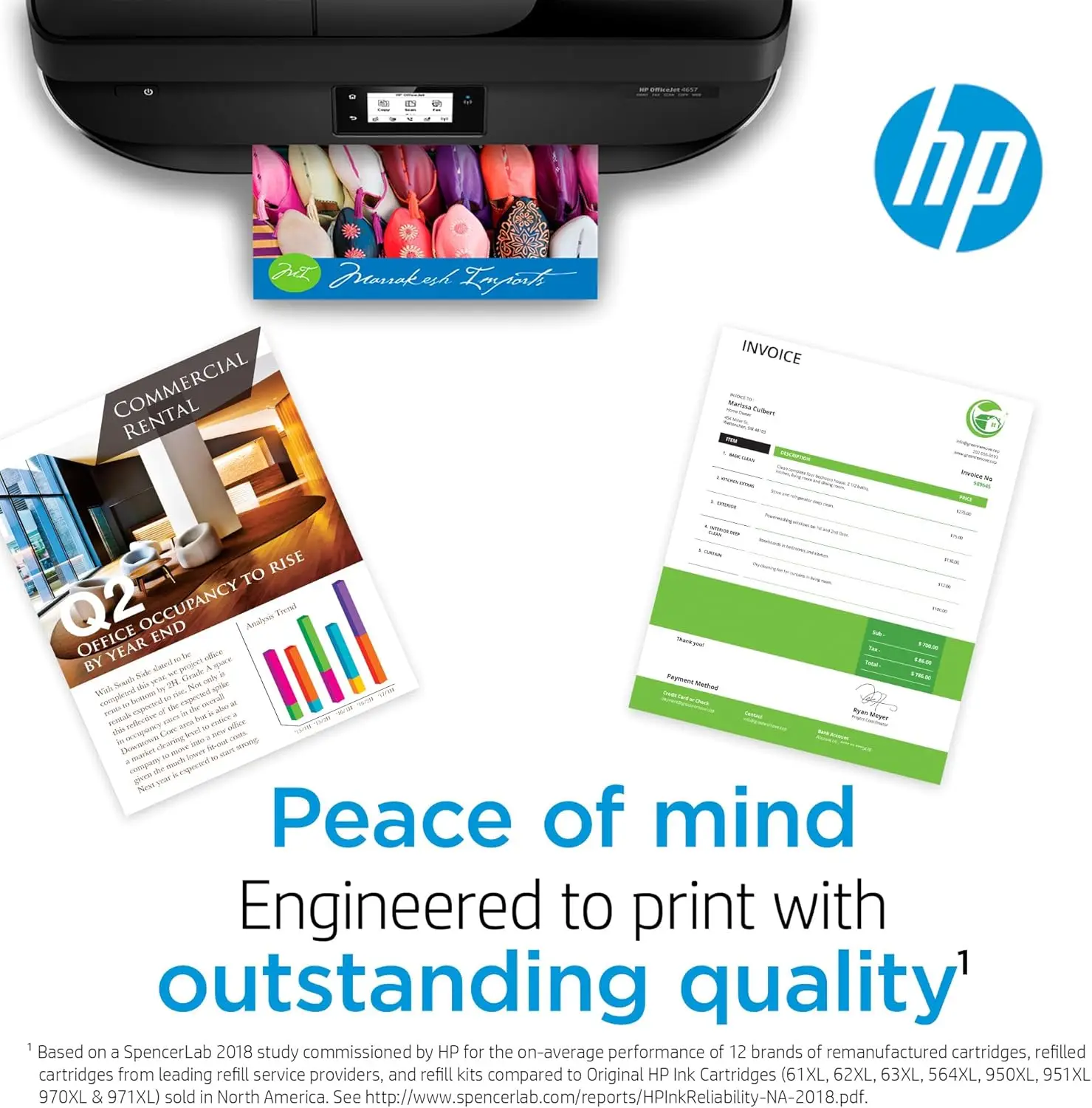Black Ink Cartridge | Works With HP Desk Jet 1255 2700 4100 Series