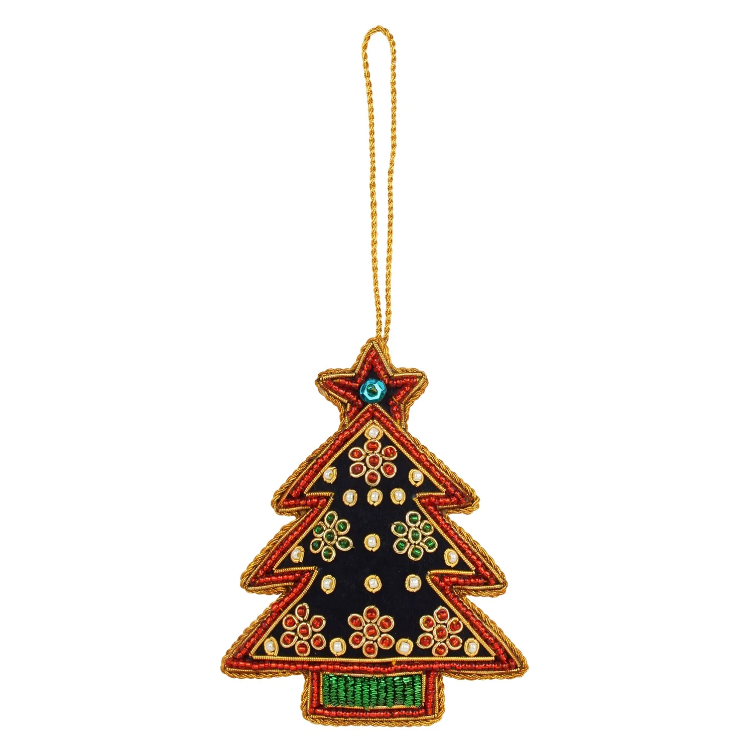 Handmade Handcrafted Embroidered Beaded Velvet satin Christmas Decorations Ornament Santa  Socks   Giraffe Elephant  Customized