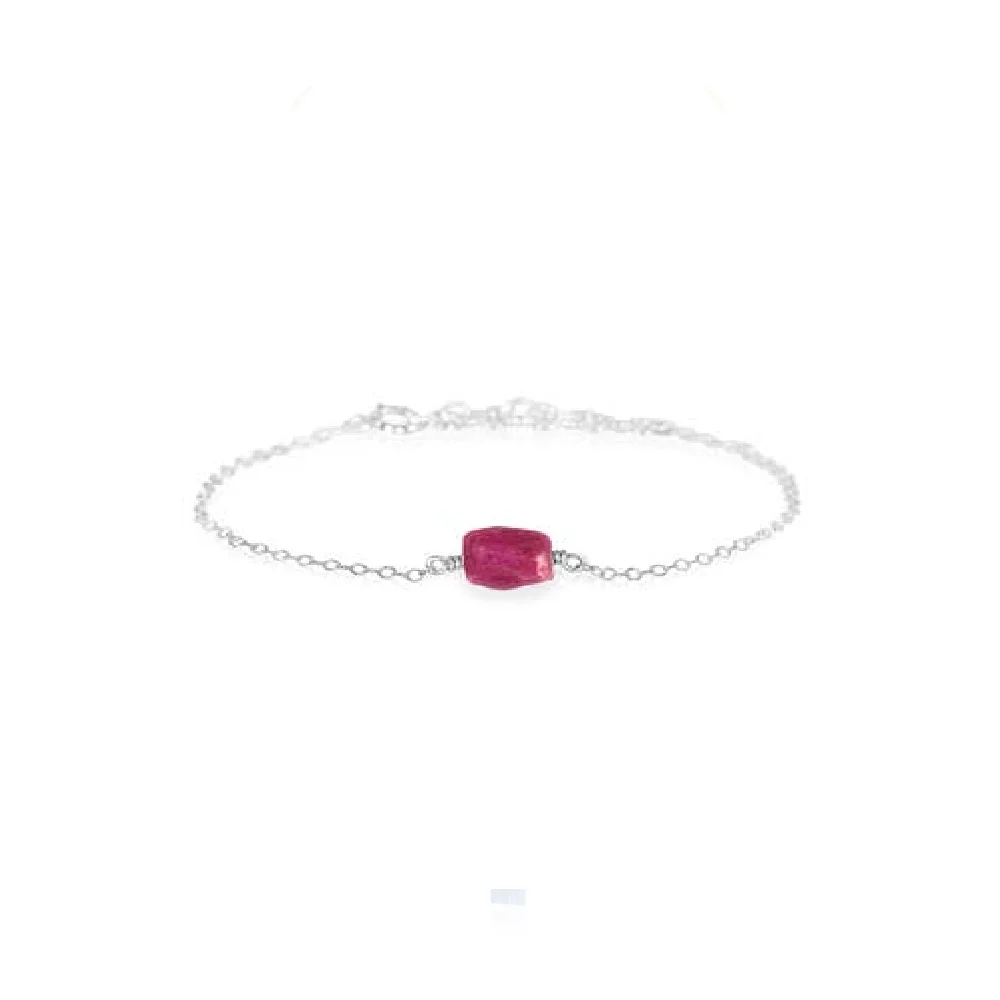 Ruby Gemstone Raw Bracelet Natural Jewelry Factory Price Gemstone Pendants High Quality Bulk Supply