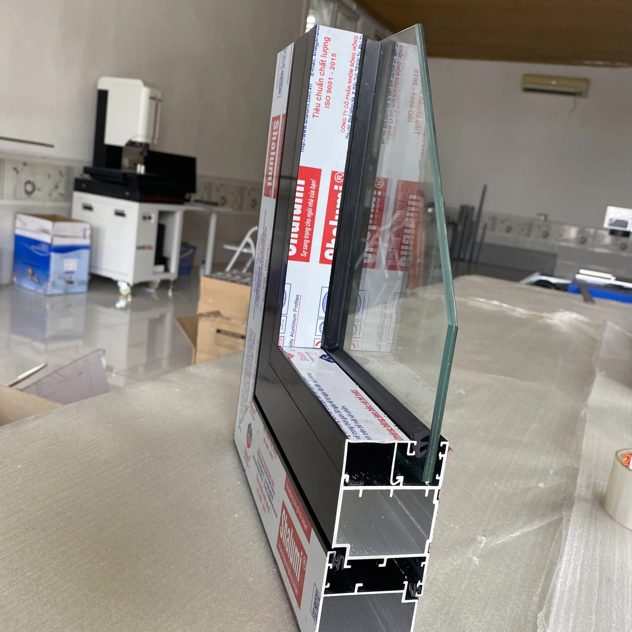 Aluminum door for high rising building with top selling 6063 T5 window and door Aluminum Bars VIETNAM