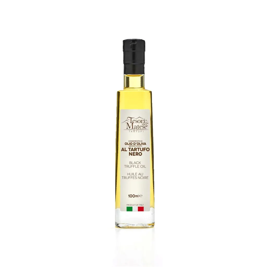 Premium Quality 100ml Italian Black Truffle Olive Oil Excellent for Enriching Dishes Packaged in Glass Bottle for Wholesale