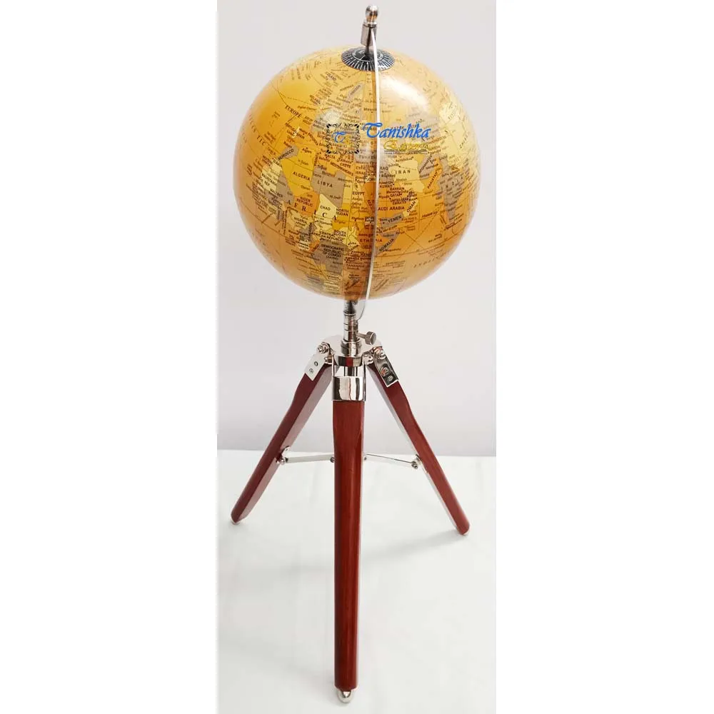 Декоративный мировой земной шар со штативом деревянная подставка из металла винтажный развивающий глобус декор для домашнего офиса Рождественский подарок