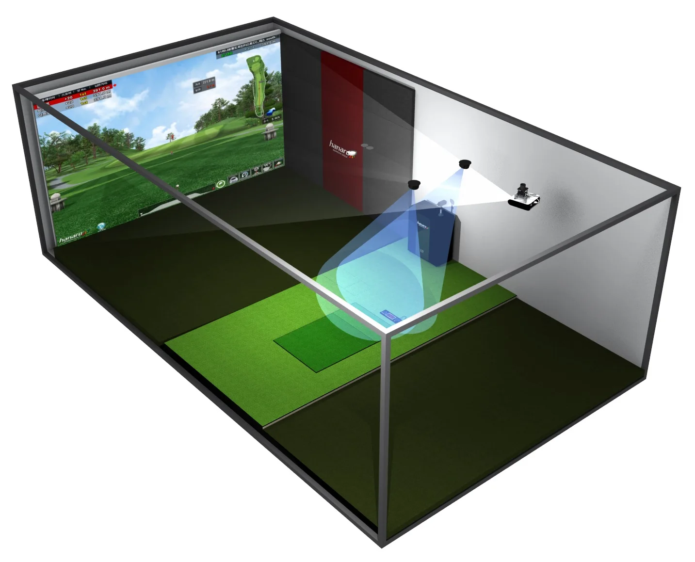 3D Full HD Hanaro Vision Plus WS (Screen Golf Simulator) multi-purpose powerful innovative convenient