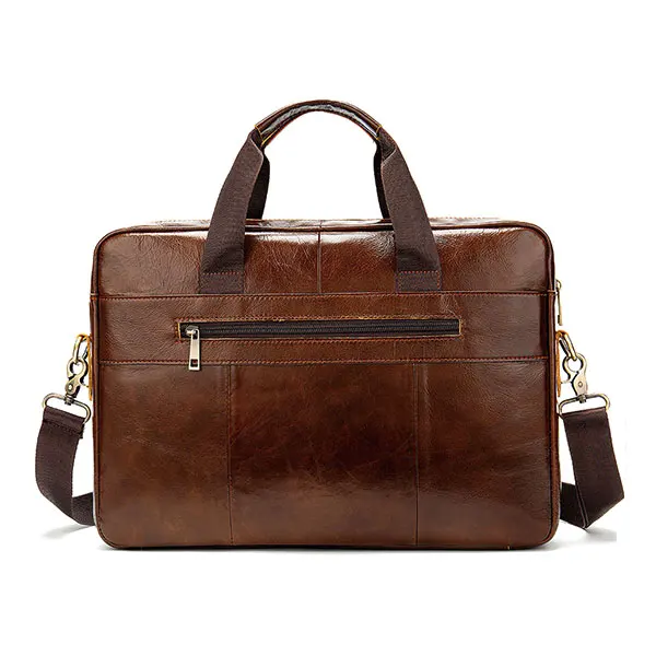 Laptop Briefcase Computer Case Leather Women Messenger Bag