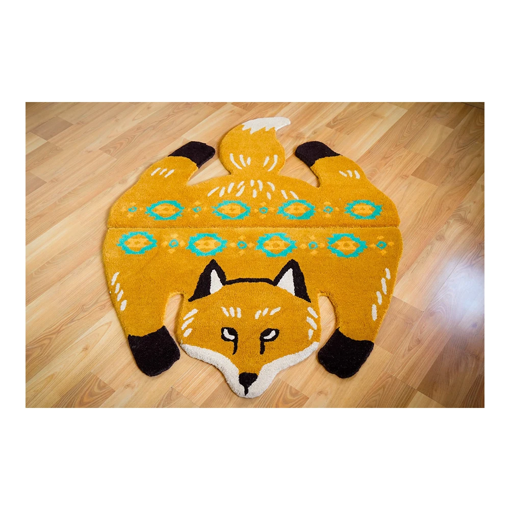 Best Selling New Design Wool Tufted Carpet Non-Slip Living Room Luxury Modern Animal Printed Carpet