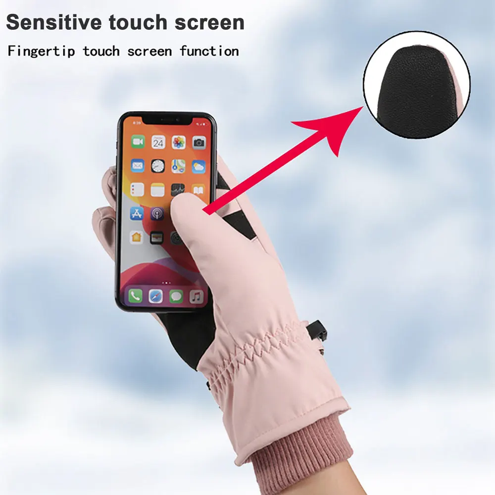 Winter Waterproof Snowboard Snow Thinsulate Warm Touchscreen Cold Weather Ski Gloves for Unisex