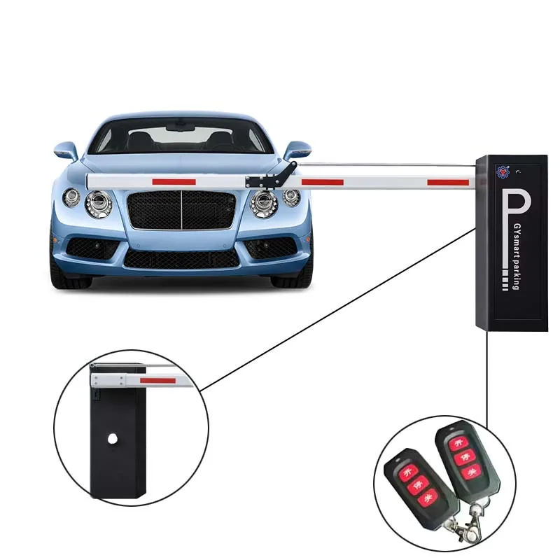 XING GUANG YI Outdoor Parking Lot Folding Arm Barrier Gate Automatic Parking Crank Arm Boom Gate Barrier RFID Parking System
