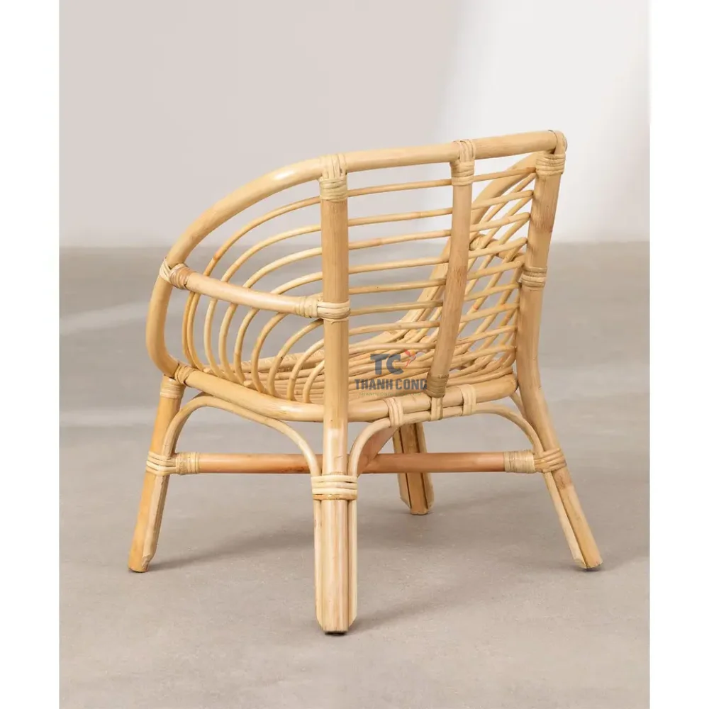 High Quality Natural Rattan Kids Chair Vintage Rattan Kids Dinning Chair Wicker Rattan Chair For Kids Room And Nursery
