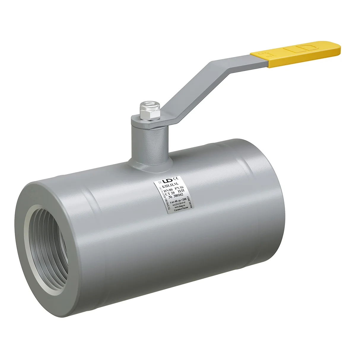 Fully welded LD ball valve thread/thread full bore
