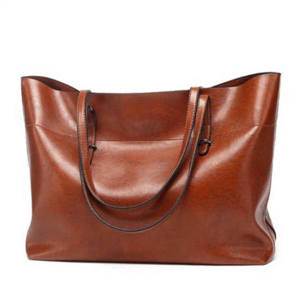 New Fashion High Quality Customized Design Large Capacity Leather Material Women Leather Bag In Multi Colors