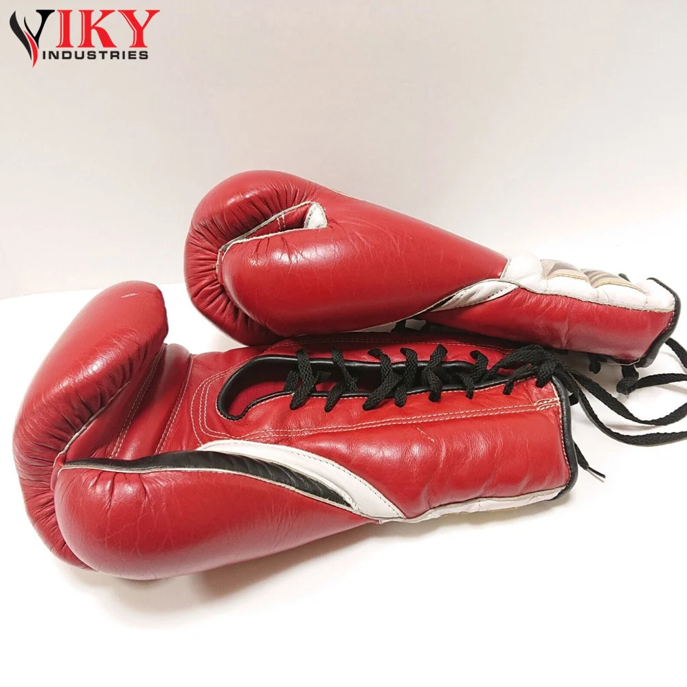 New Arrival Customized Size Or Logo Printed Thickened PU Leather Fighting Wear  Boxing Gloves By Viky Industries