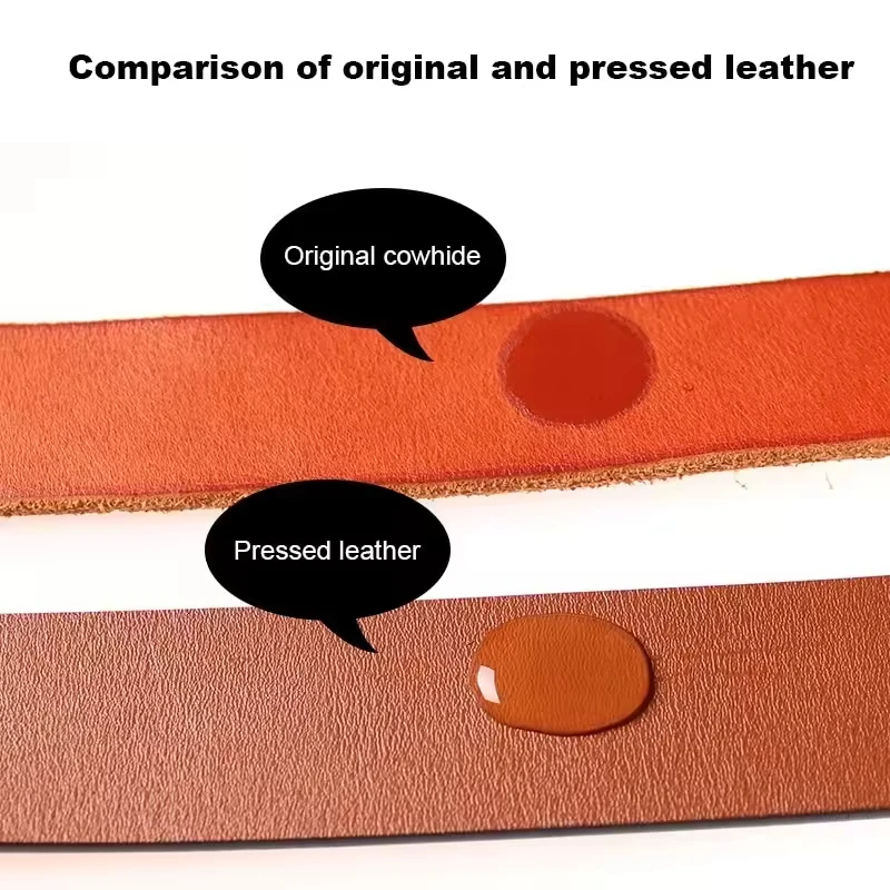 New Genuine Leather Belt Men High Quality Metal Buckle Male Leather Business Fashion Vintage Cowboy Belts For Men