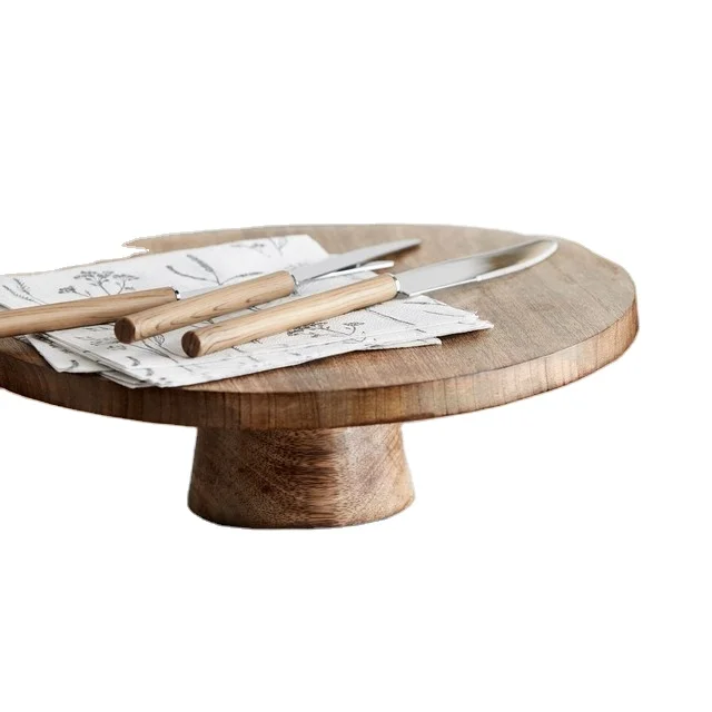 Luxury Style Wood Cake Stand Home and kitchen where Used Round shape Restaurant And High Quality Table Decoration Cake Stand