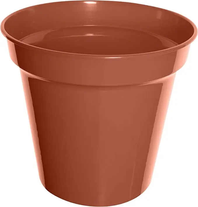 High Quality Plastic Material 10cm Garden Pot Set of 7 Terracotta Colour Light Weight Flower & Plants Pot