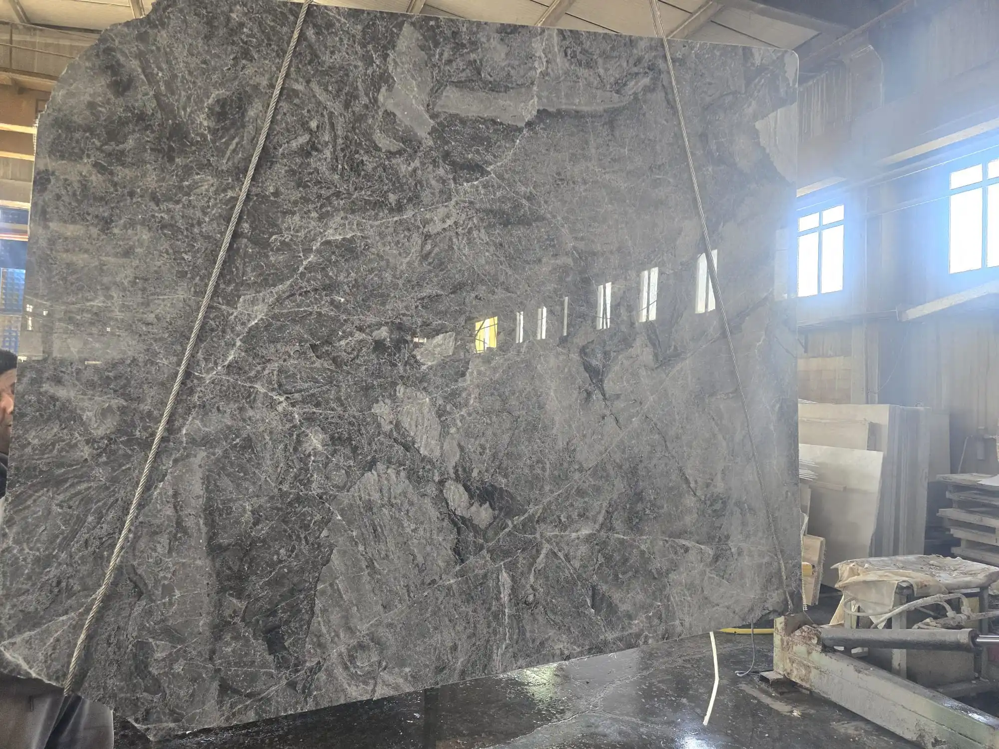 2024 Royal Grey Marble 2cm thick Slab Polished Finish Indoor& Outdoor& Wall & Terrace & Pool Deck& Garden decoration from Turkey