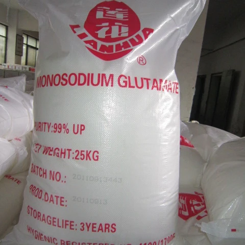 Strong wholesale Monosodium Glutamate MSG Manufacturer with Lianhua Brand 25kg packaging