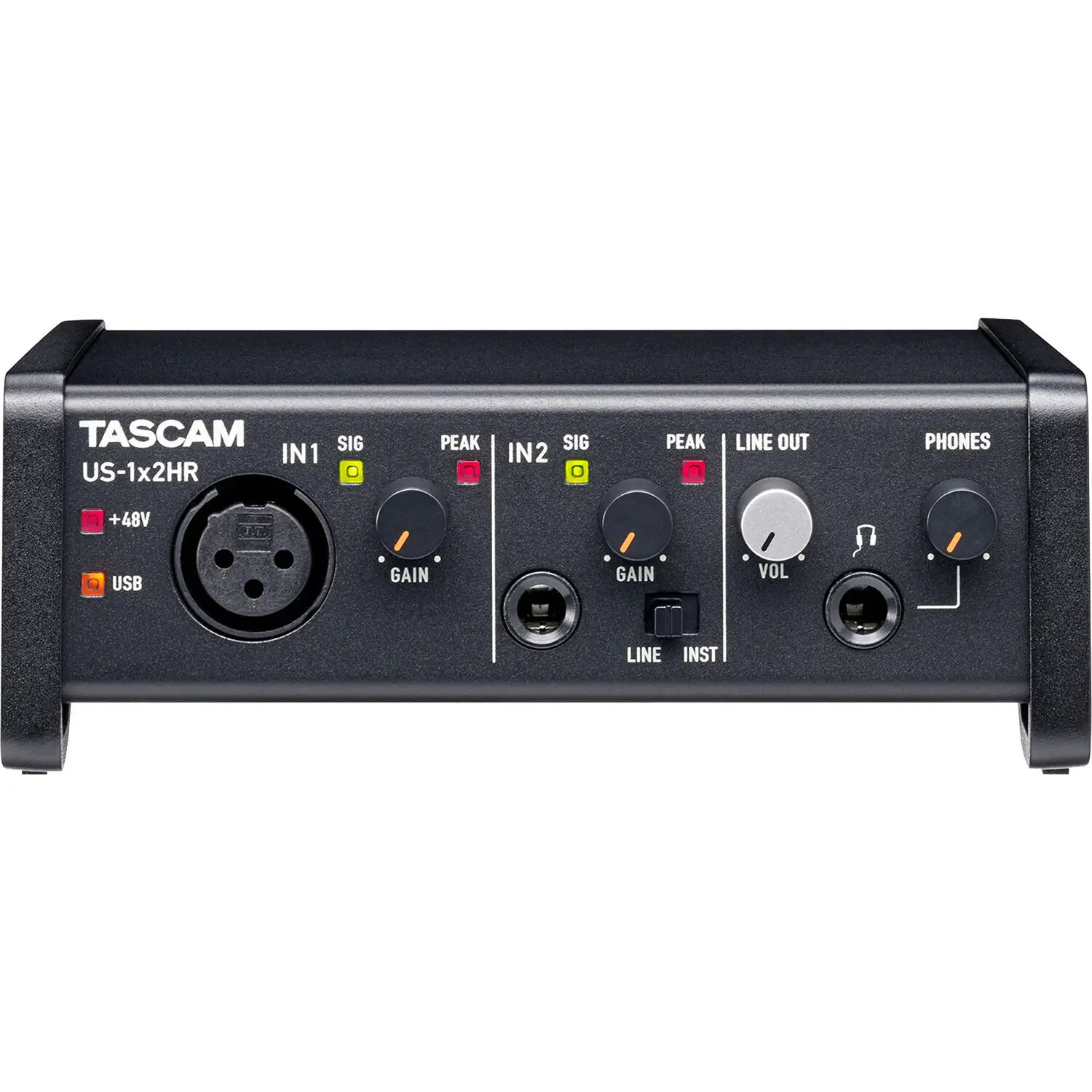 Tascam US-1x2HR настольный компьютер 2x2 зарядных порта USB Type-C
