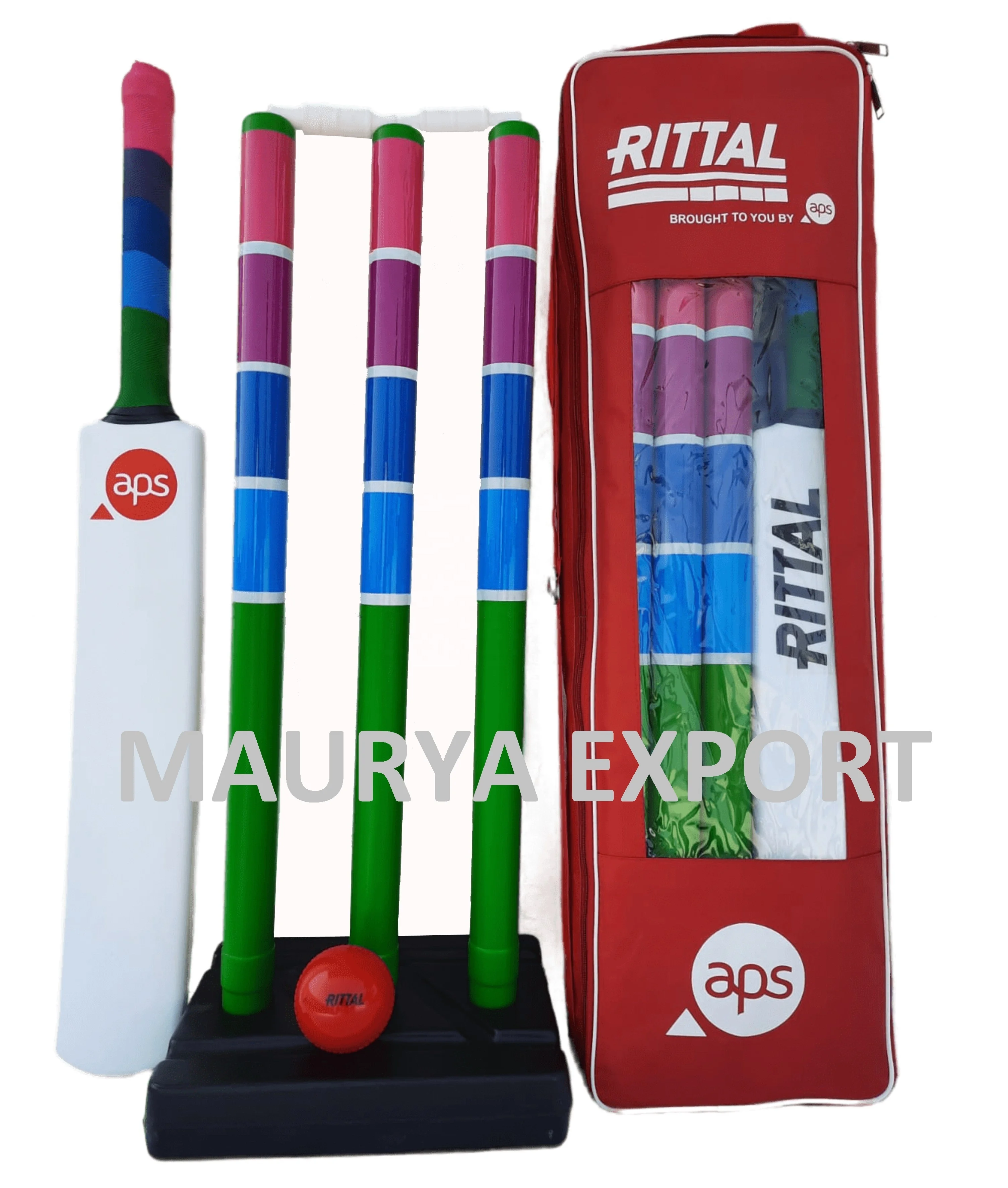 Wholesale Customized Branded Plastic Cricket Set Unisex Educational Toy for 2-4 Years & 5-7 Years for Gifts