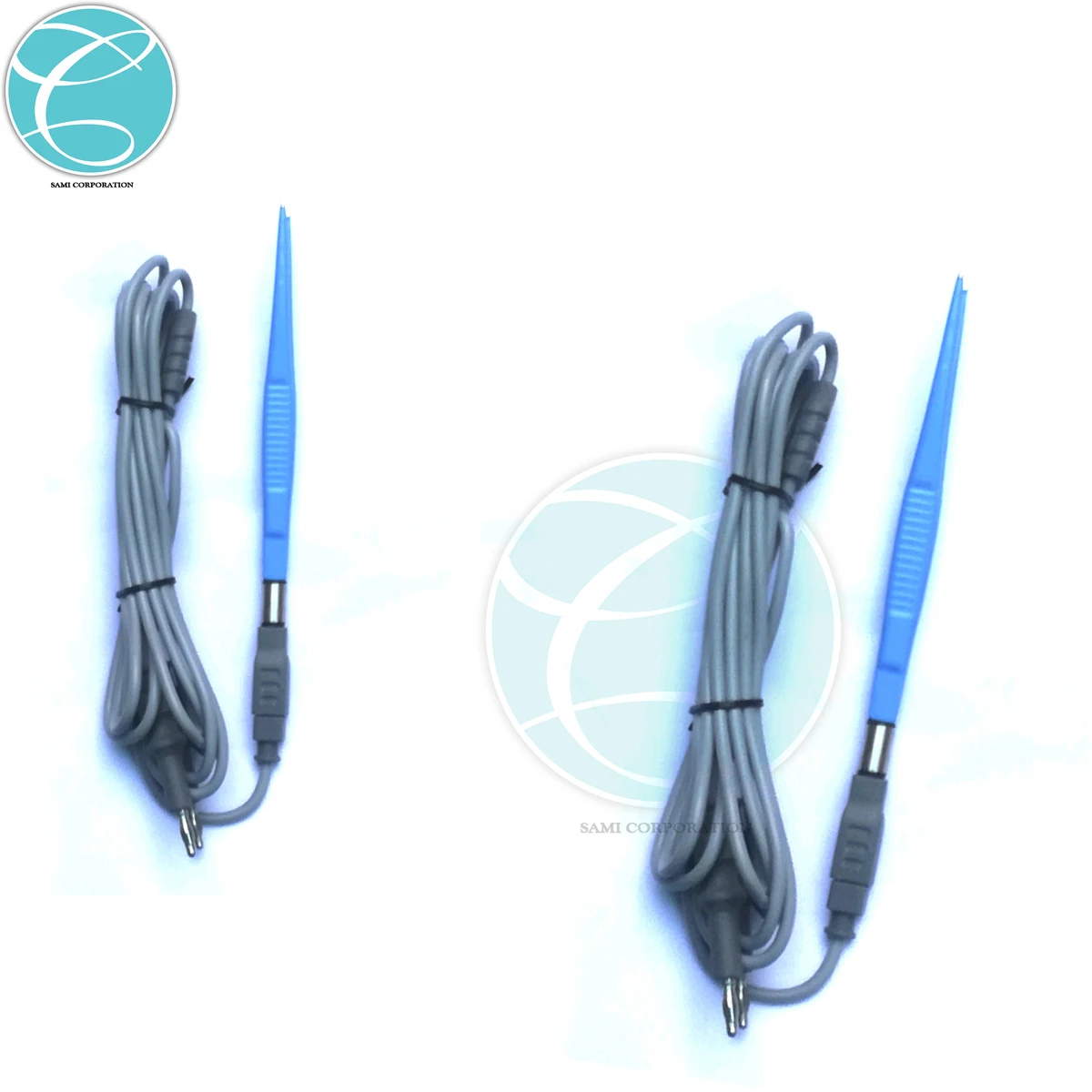 Medical Reusable Silicone Bipolar Forceps Cable/Laparoscopic Instrument Bipolar Coagulation Cable By Sami corporation