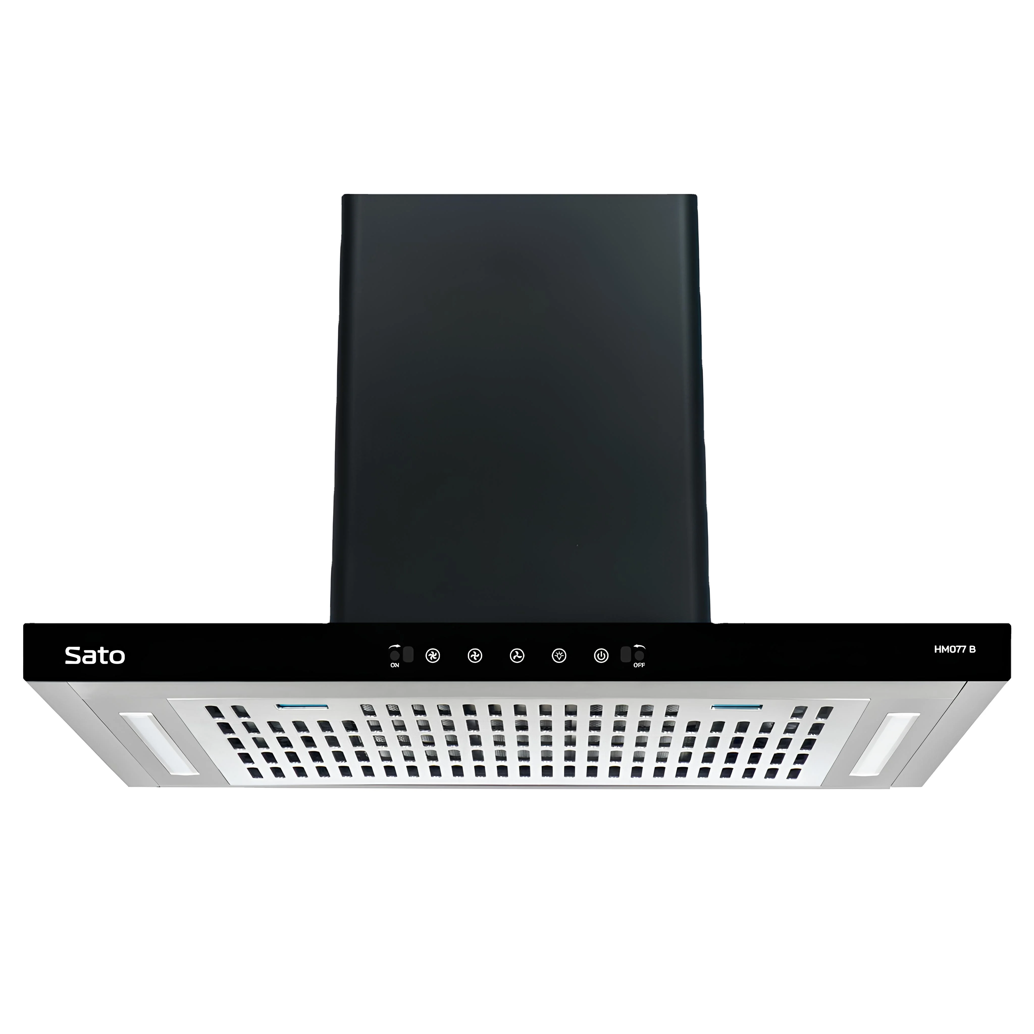 Плоское стекло SATO HM077.B вытяжка Вытяжка с прочным 3-режимным двигателем Мощное всасывание для