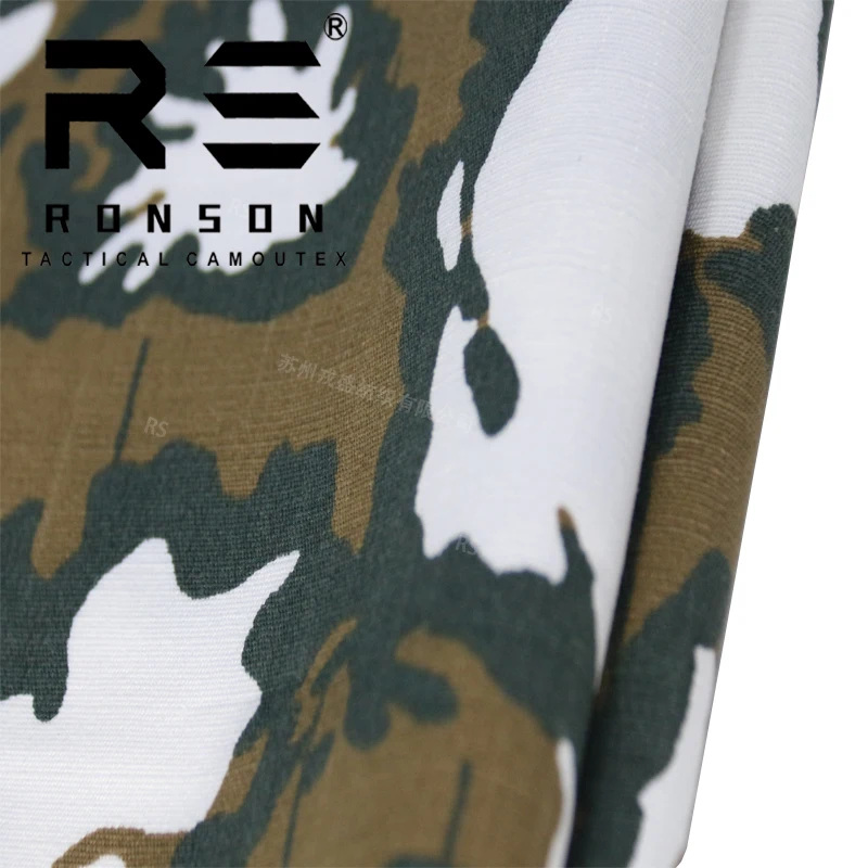 NC 50/50 RIPstop Red dawn camouflage nylon cotton fabric NYCO camo printed tactical uniform camouflage fabric
