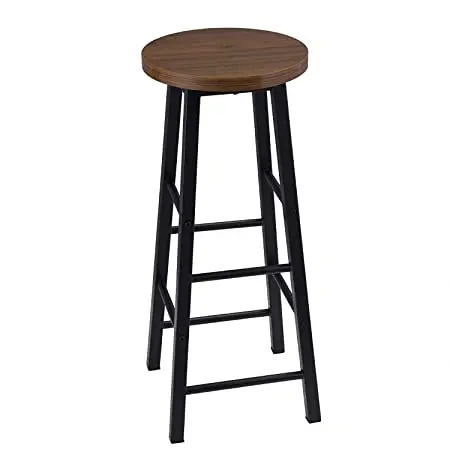High Foot Bar Stool Vintage Simple Bar Chair Fashionable Durable Barstools Leisure Back Chair