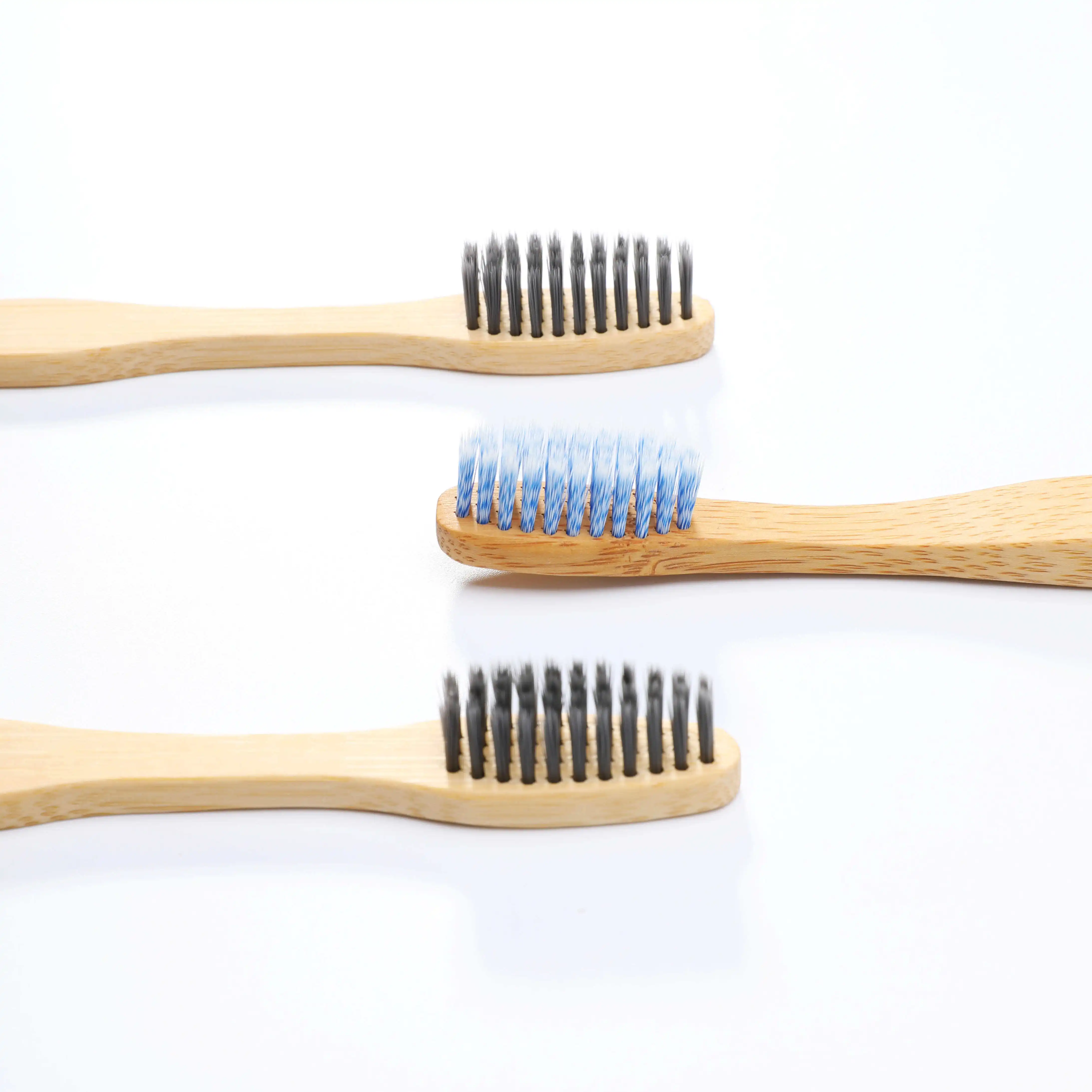 Wholesale Custom Logo Biodegradable Recyclable Natural Wood Toothbrushes Adult Kids Children Soft Bristle Bamboo Toothbrush