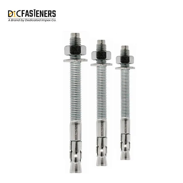 Wholesale 304 316 Stainless Steel Wedge Anchor Bolts M10 Size ANSI DIN ISO Standards 20mm/40mm/50mm Lengths Plain Industry