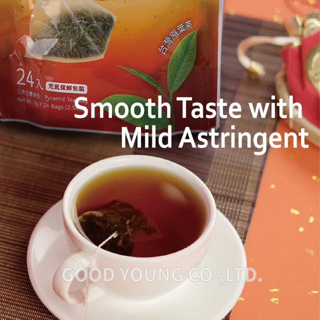 3 г Пирамида чайный пакетик поставщик цельный лист черный чай 24 пакетика