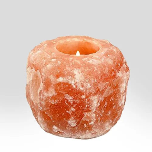 Top Selling Premium Himalayan Pink Salt Natural Candle Holder Rock Salt Candle Holders Manufacturer And Wholesaler From Pakistan